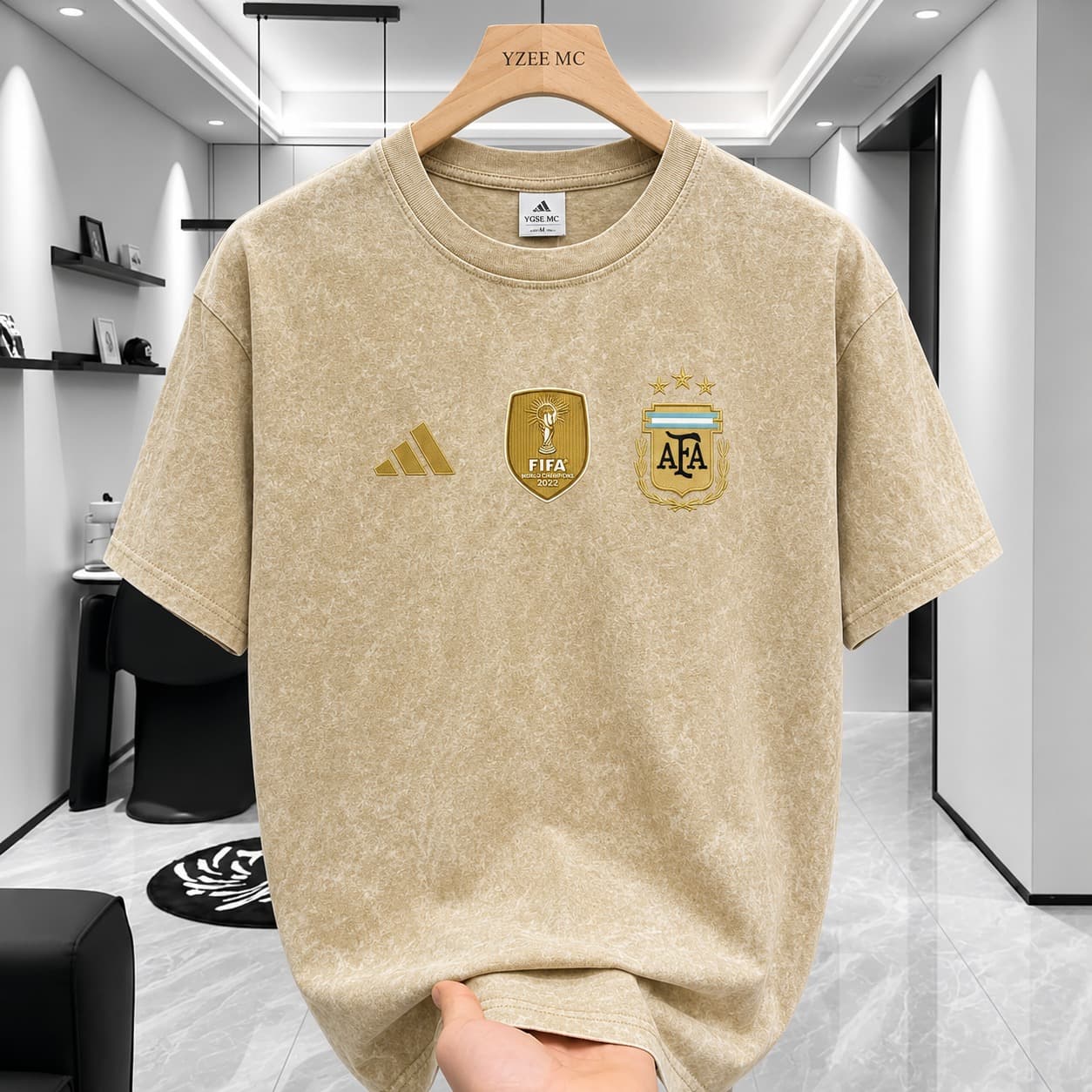 ACID WASH DROP SHOULDER T-SHIRT(AFA)