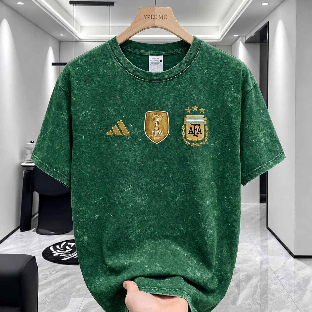 ACID WASH DROP SHOULDER T-SHIRT(AFA)