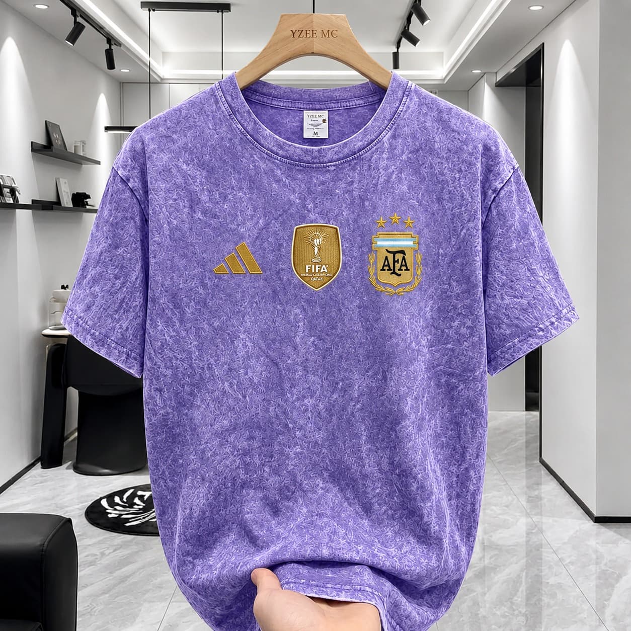ACID WASH DROP SHOULDER T-SHIRT(AFA)