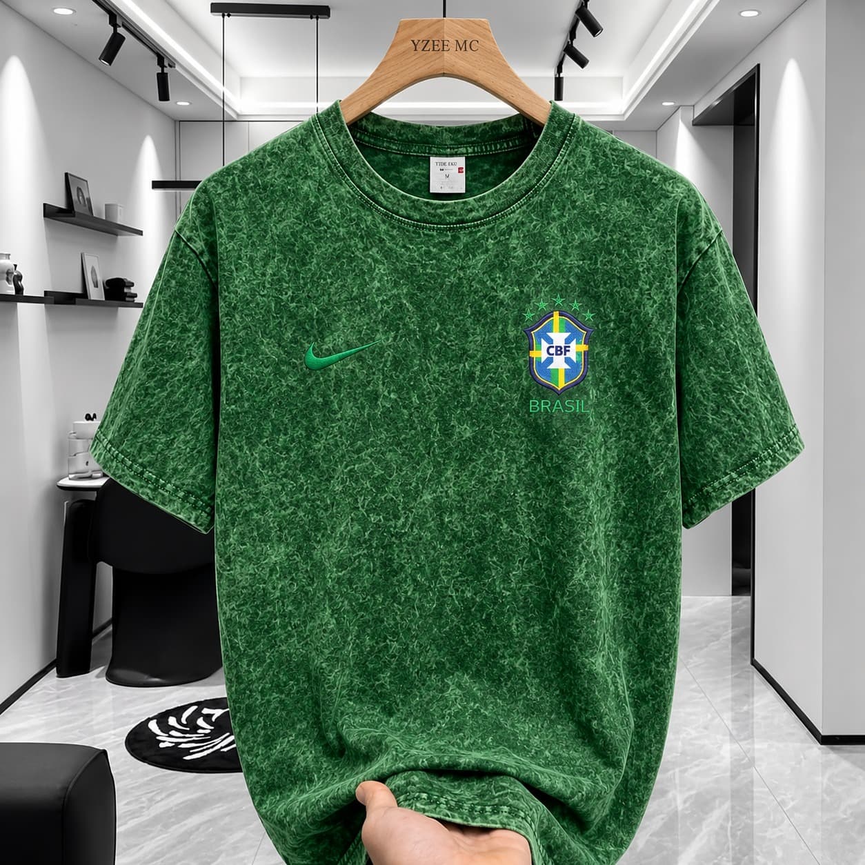 ACID WASH DROP SHOULDER T-SHIRT(CBF)