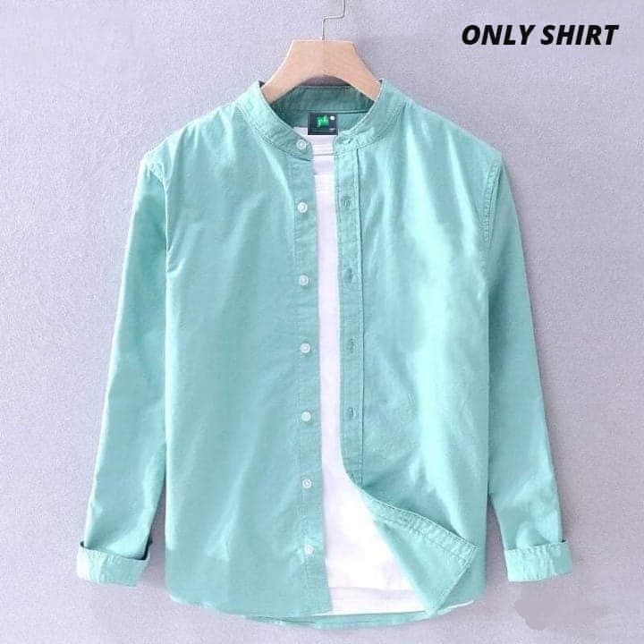 BAN COLLAR SHIRT